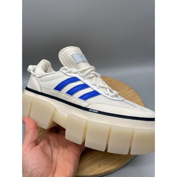 Adidas Shoes Ivy Parks Beyonce Super Platform White Blue GZ3890 Womens Size 10 - Picture 11 of 13